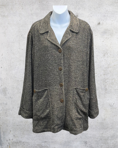 Vintage J. Jill Wool Blend Button-Front Jacket - Large