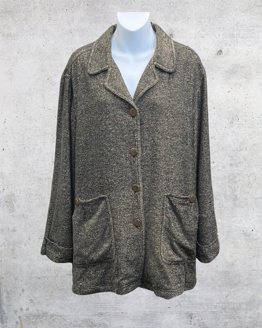 Vintage J. Jill Wool Blend Button-Front Jacket - Large