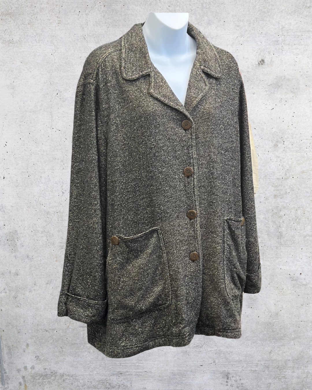 Vintage J. Jill Wool Blend Button-Front Jacket - Large
