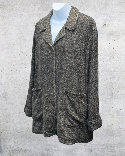 Vintage J. Jill Wool Blend Button-Front Jacket - Large