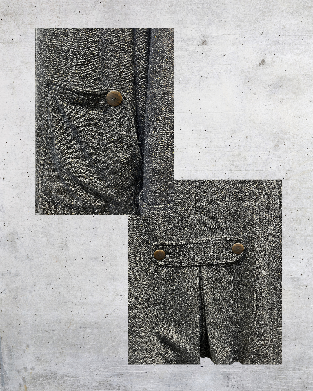 Vintage J. Jill Wool Blend Button-Front Jacket - Large