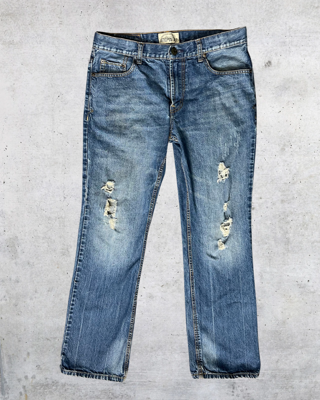Aeropostale Distressed Slim Bootcut Jeans - Size 32