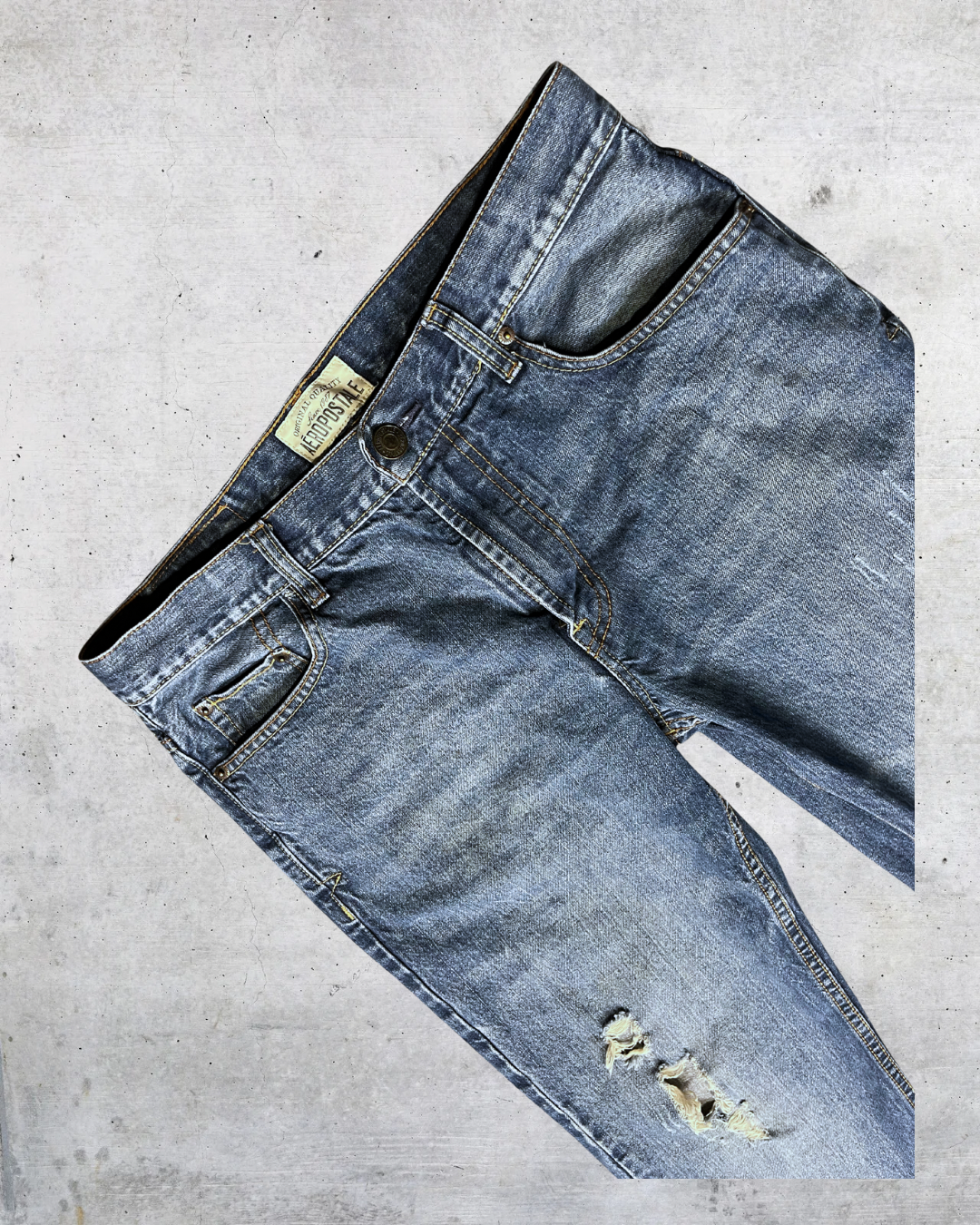 Aeropostale Distressed Slim Bootcut Jeans - Size 32