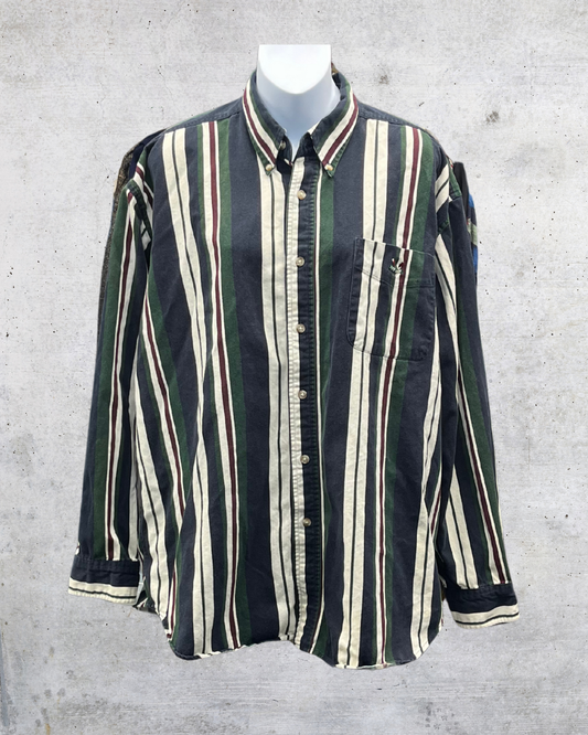Ivy Crew Vintage Striped Button-Up Shirt
