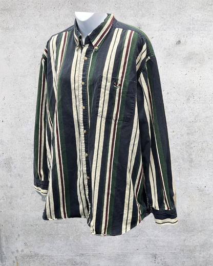 Ivy Crew Vintage Striped Button-Up Shirt