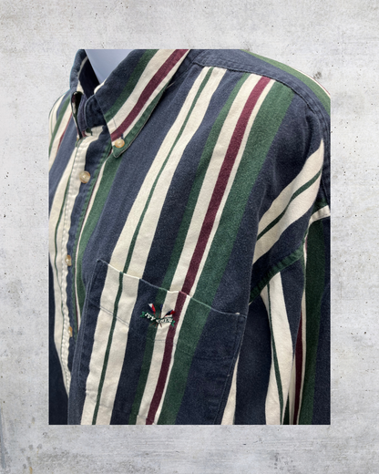 Ivy Crew Vintage Striped Button-Up Shirt