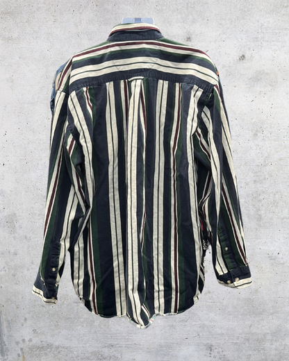 Ivy Crew Vintage Striped Button-Up Shirt