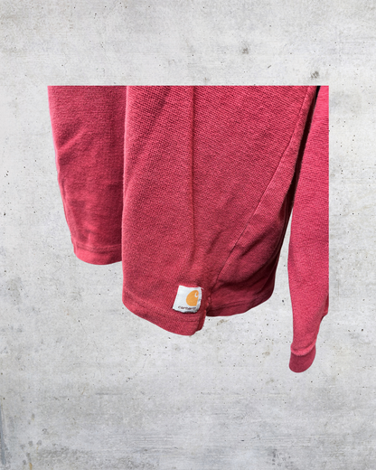 Vintage Y2K Carhartt Script Logo Thermal Long Sleeve - Large
