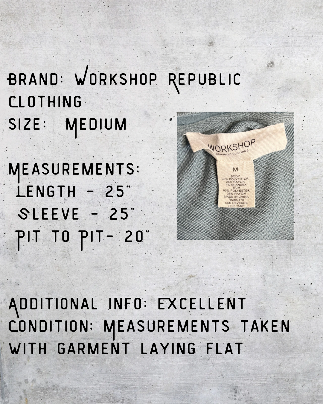 Workshop Republic Skull Print Textured Pullover Sweatshirt - Medium