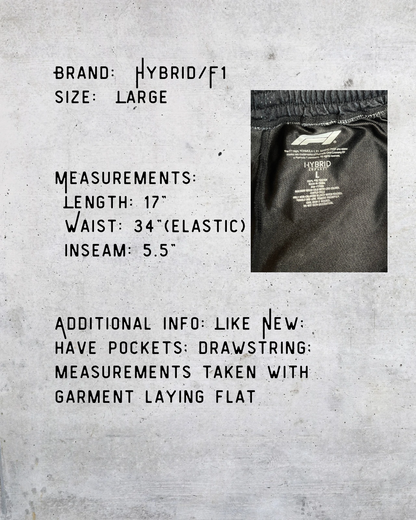 Hybrid F1 Racing Graphic Mesh Shorts - Large