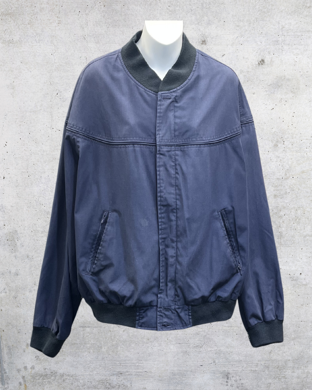 Vintage 90s Towncraft Blue Bomber Jacket – XL