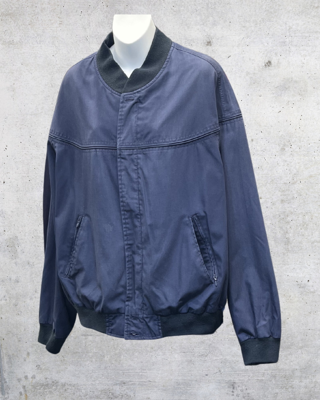 Vintage 90s Towncraft Blue Bomber Jacket – XL