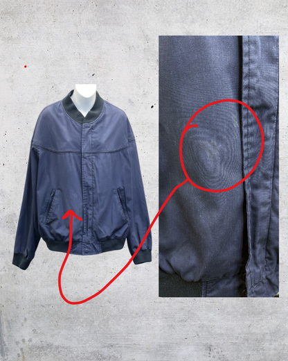 Vintage 90s Towncraft Blue Bomber Jacket – XL