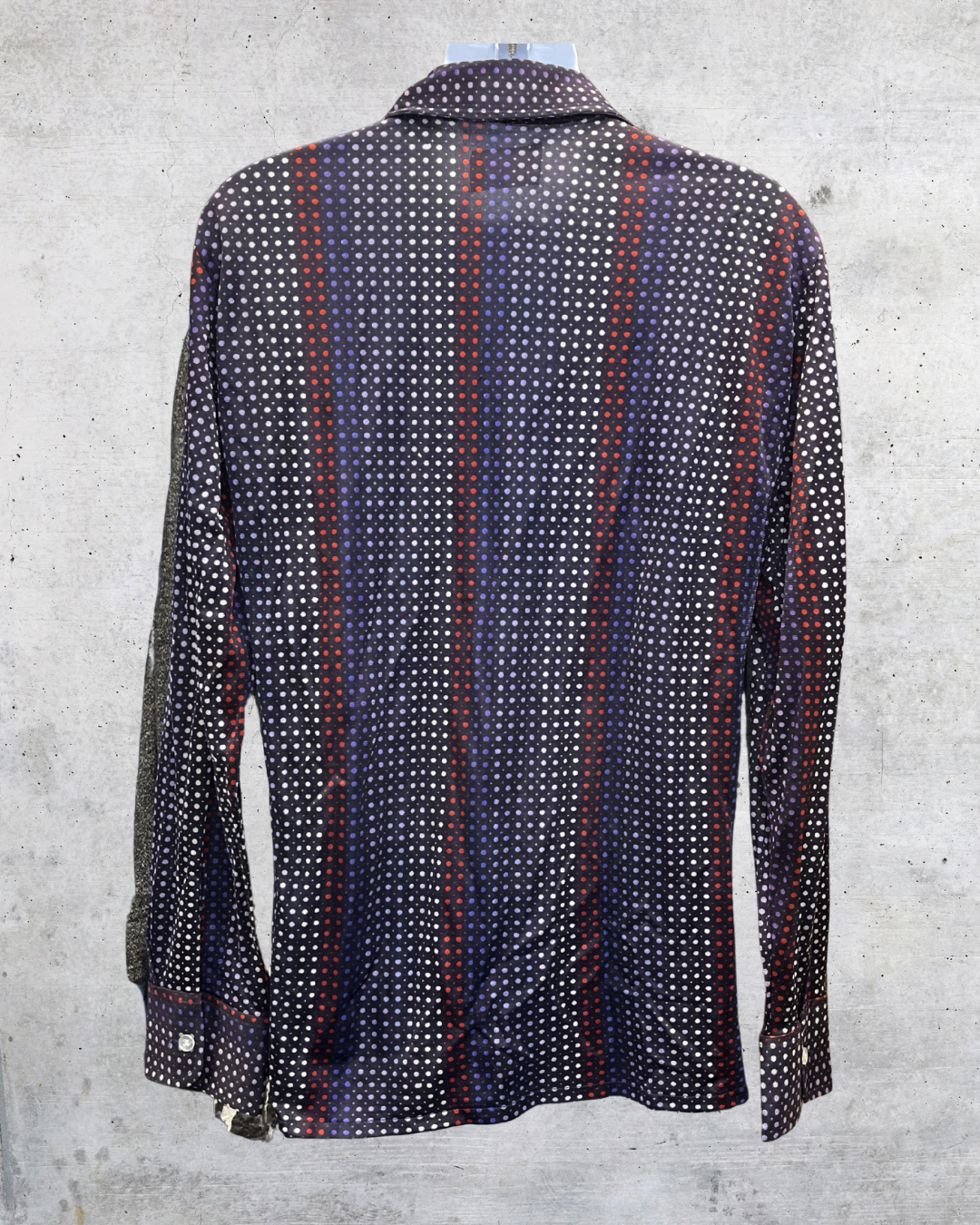 Vintage 70s Mr Fingerhut Disco Dot Blouse - Medium
