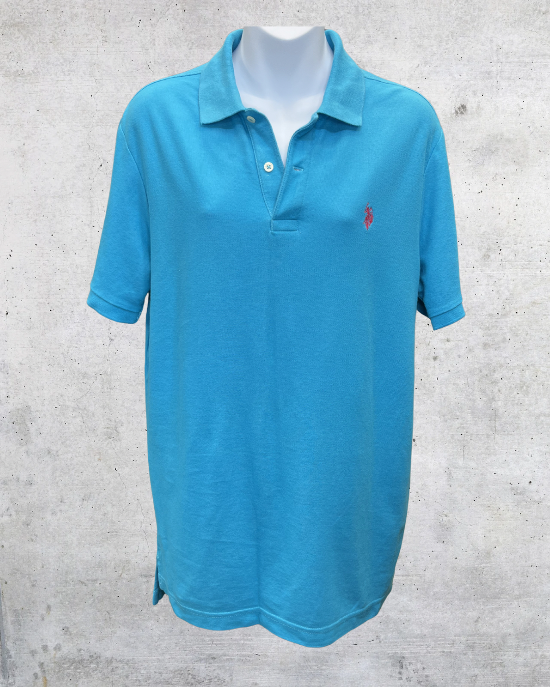U.S. Polo Assn Teal Performance Polo – Medium