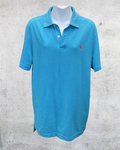 U.S. Polo Assn Teal Performance Polo – Medium