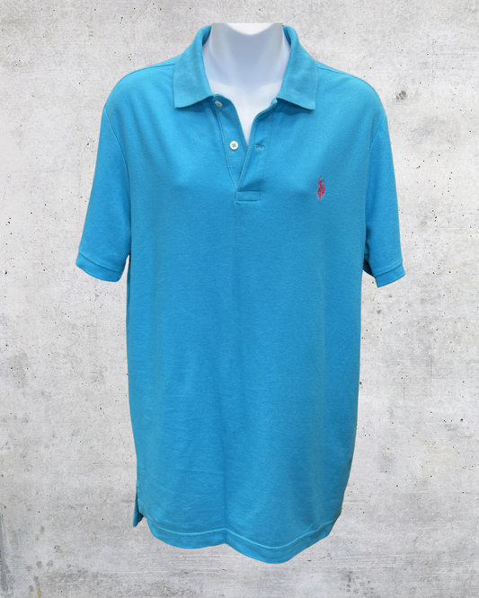 U.S. Polo Assn Teal Performance Polo – Medium