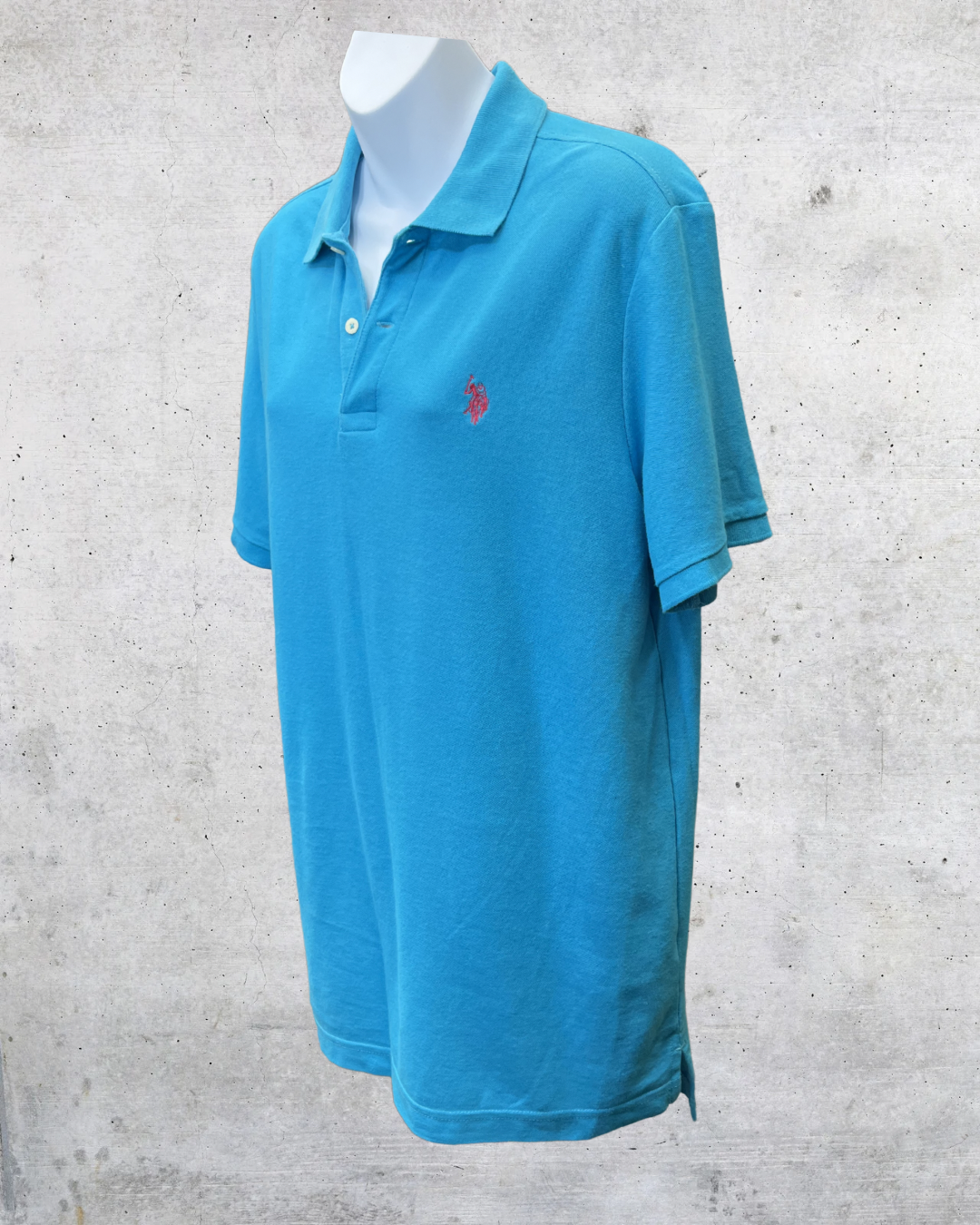 U.S. Polo Assn Teal Performance Polo – Medium