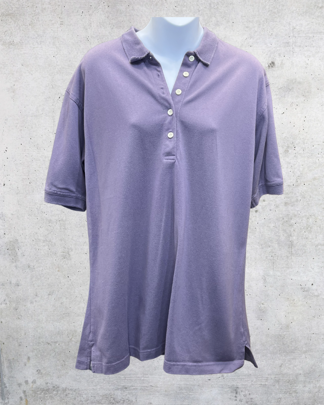 Vintage Y2K Reebok Golf Lavender Polo Shirt - Large