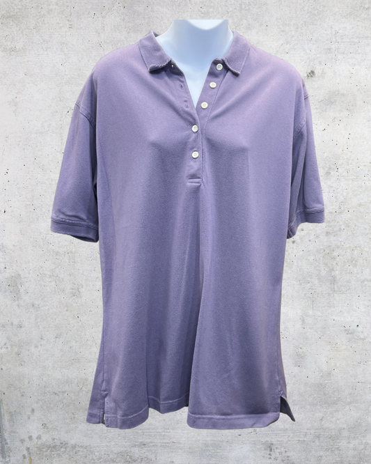 Vintage Y2K Reebok Golf Lavender Polo Shirt - Large