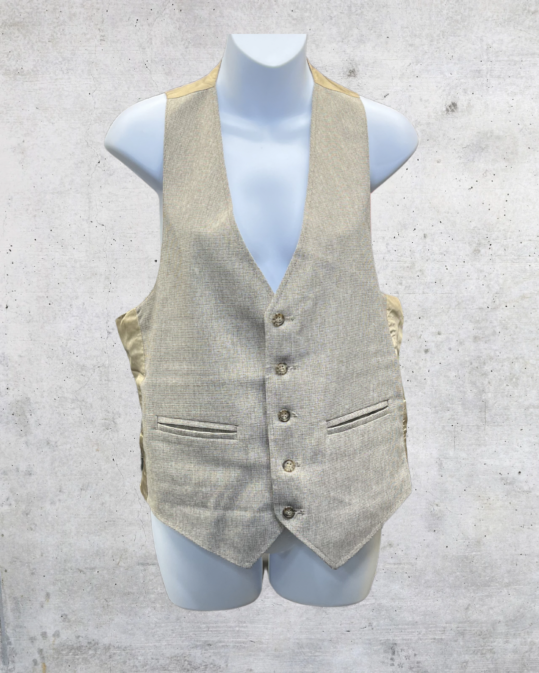 Vintage Playboy Beige Blazer and Vest Set - Large