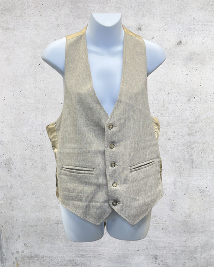 Vintage Playboy Beige Blazer and Vest Set - Large
