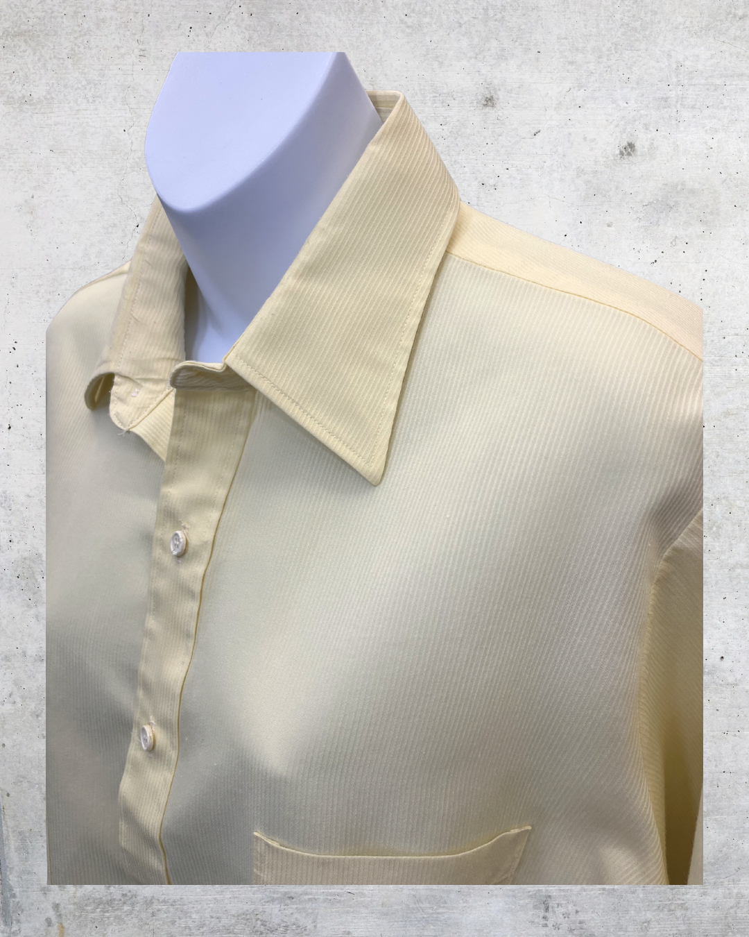 Vintage 70s Butter Yellow Sears Summer Jones Blouse - Large
