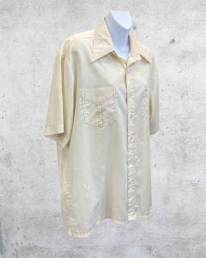 Vintage JCPenney Cream Western Disco Shirt