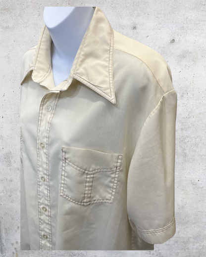 Vintage JCPenney Cream Western Disco Shirt
