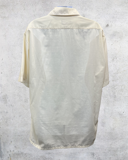 Vintage JCPenney Cream Western Disco Shirt