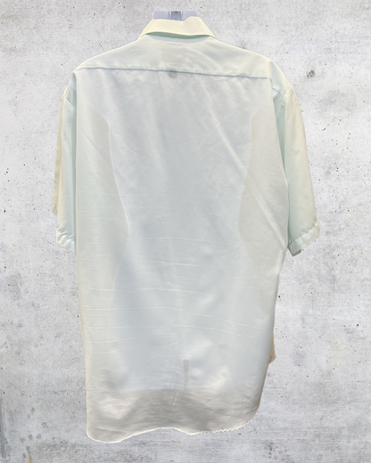 Vintage Towncraft Mint Lustre Silk Button Up - Large