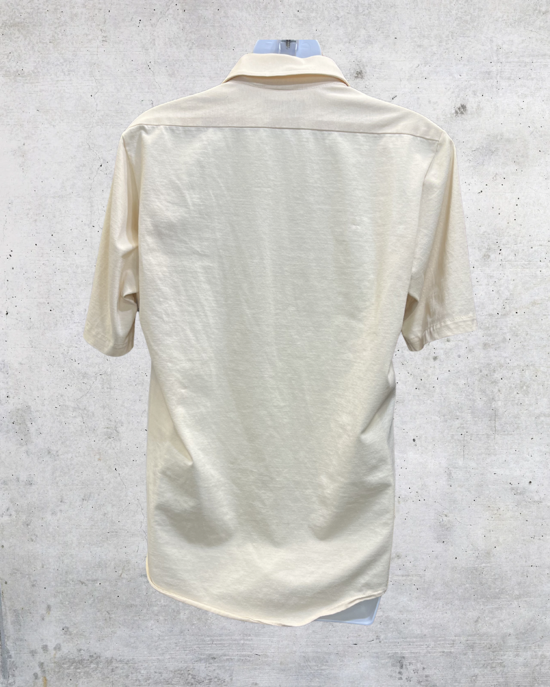 Vintage JCPenney Cream Knit Disco Shirt - Large