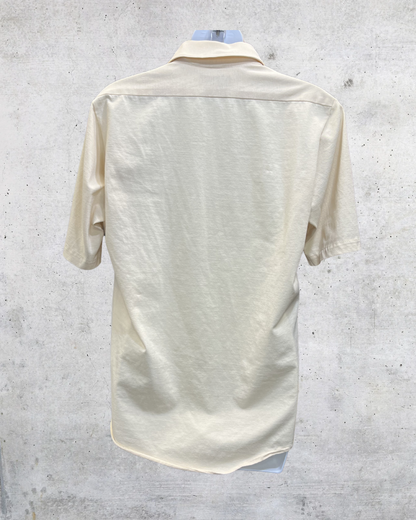 Vintage JCPenney Cream Knit Disco Shirt - Large