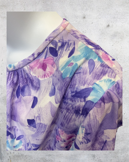 Vintage Tribute Lavender Floral Dress Set - Large