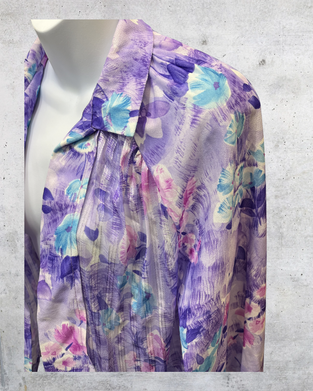 Vintage Tribute Lavender Floral Dress Set - Large