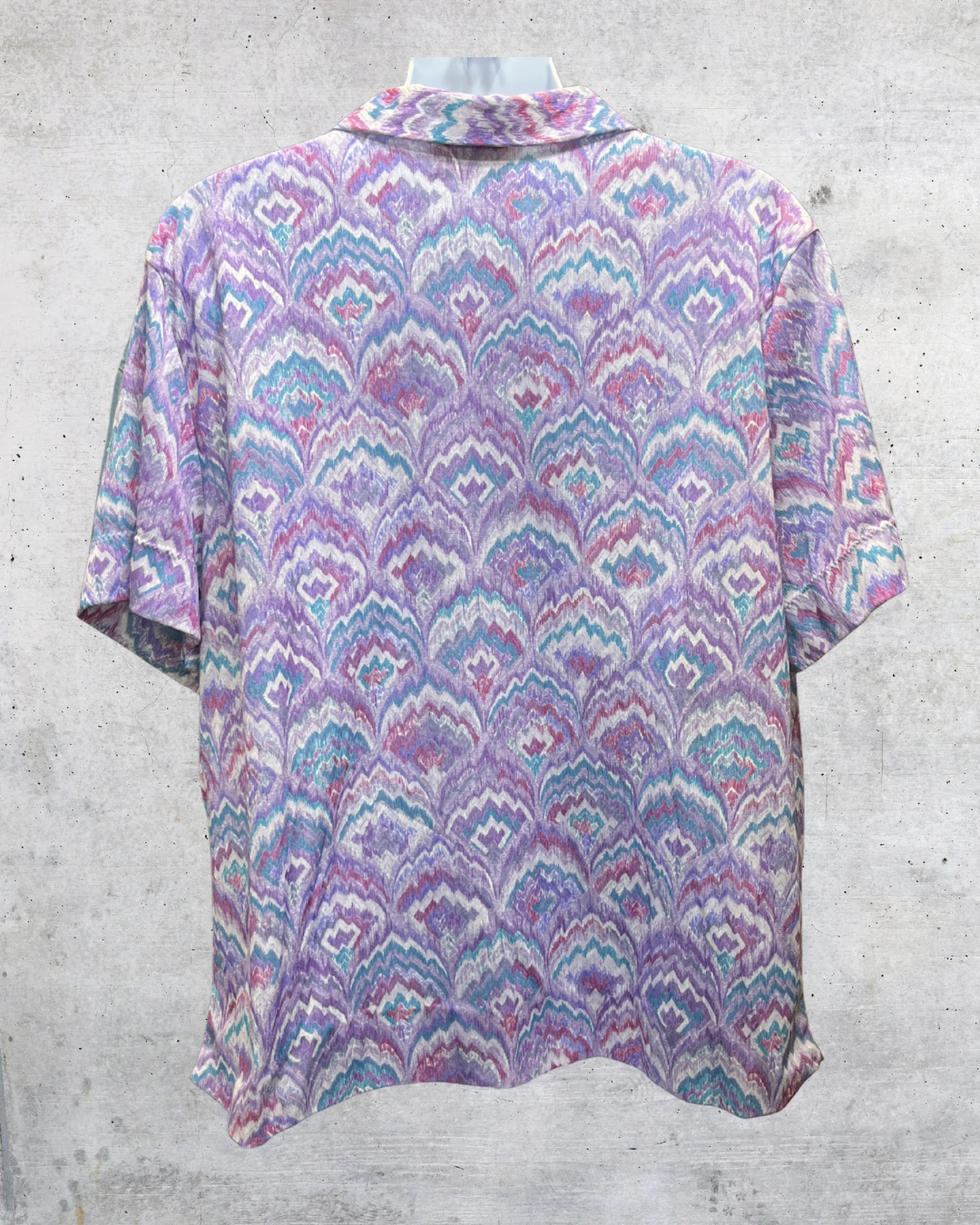 Vintage Amy Lynn Pastel Abstract Blouse - Medium