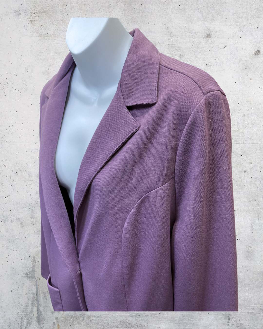 Vintage Lady Queen Lavender Soft Blazer Jacket - Large