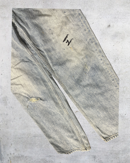 Everlane The 90s Way High Jean Light Wash Distressed Denim - Size 27
