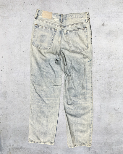 Everlane The 90s Way High Jean Light Wash Distressed Denim - Size 27