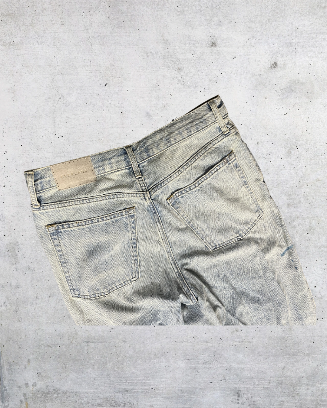 Everlane The 90s Way High Jean Light Wash Distressed Denim - Size 27