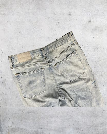Everlane The 90s Way High Jean Light Wash Distressed Denim - Size 27