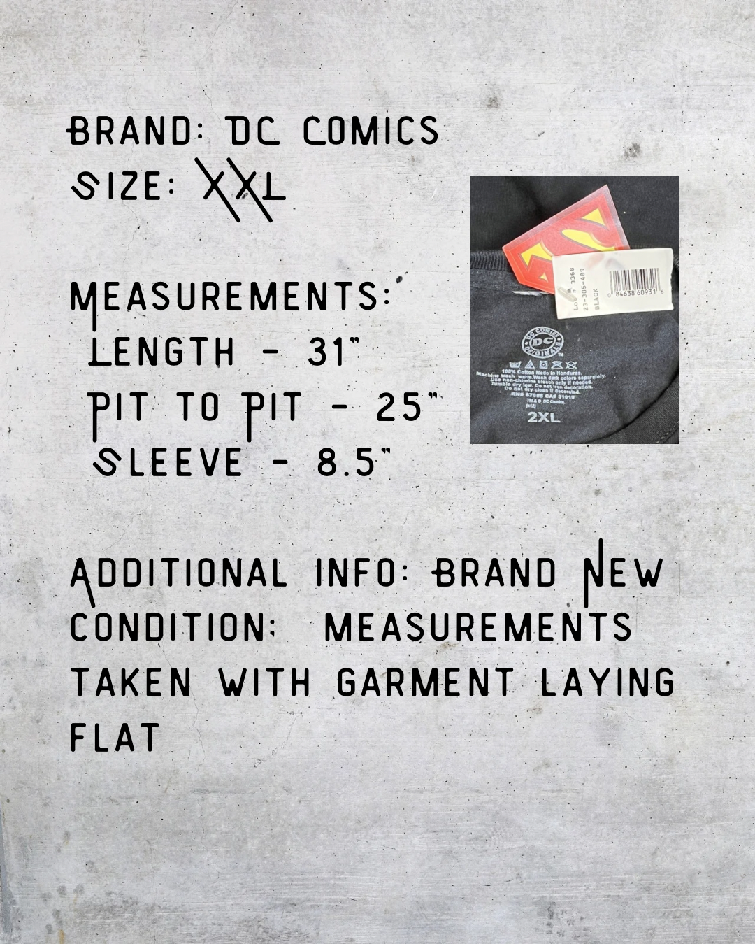 DC Comics Superman Logo Reveal Graphic Tee - XXL