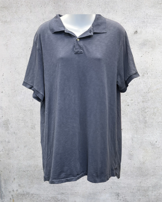 J.Crew Navy Blue Short Sleeve Polo Shirt - Large