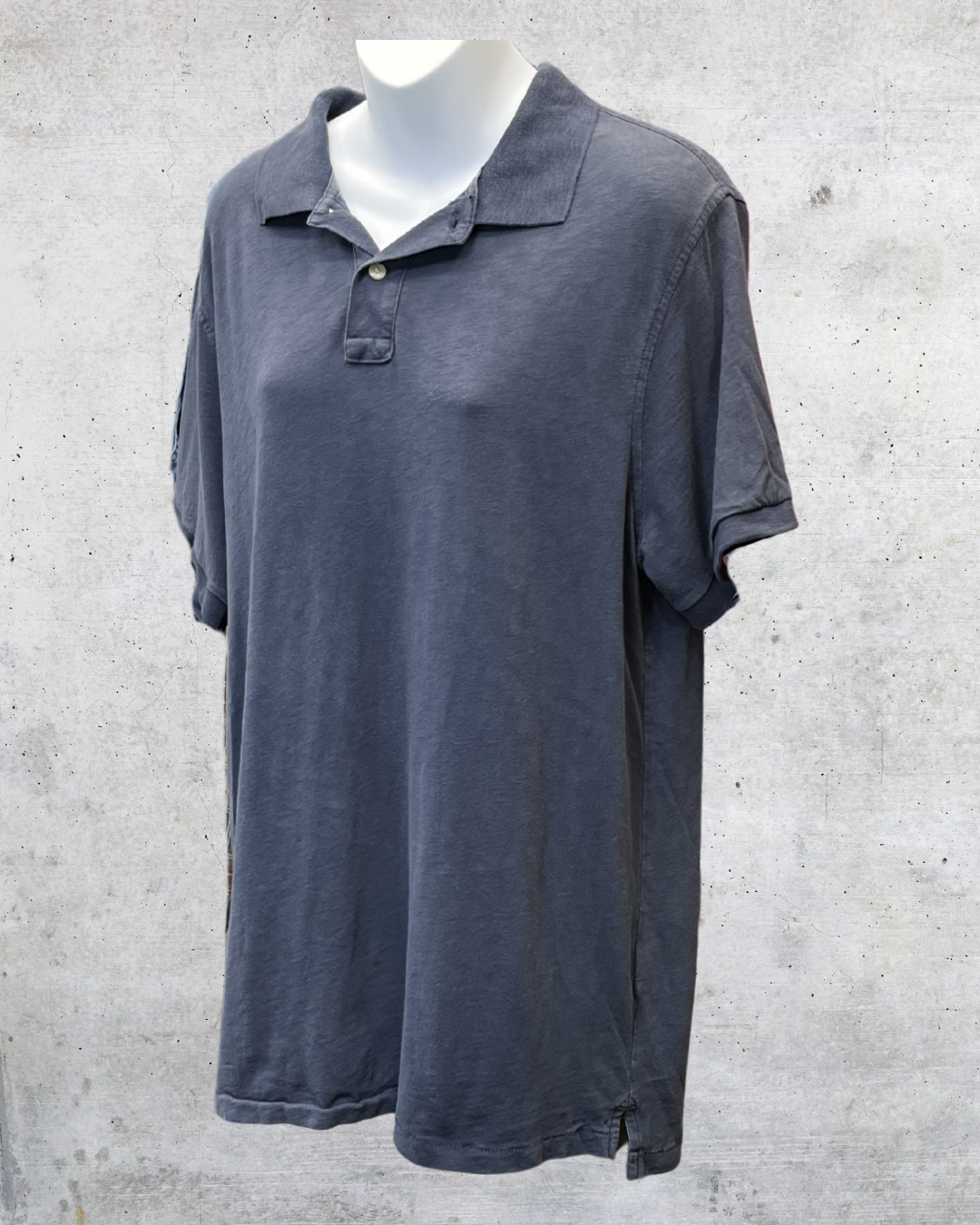 J.Crew Navy Blue Short Sleeve Polo Shirt - Large