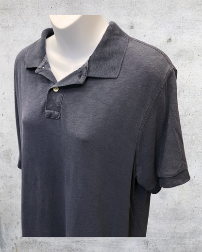 J.Crew Navy Blue Short Sleeve Polo Shirt - Large