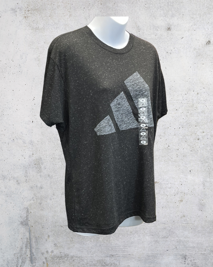 Adidas Black Speckled Oversized Logo Tee NWT - Medium
