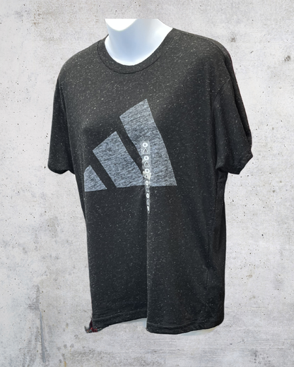 Adidas Black Speckled Oversized Logo Tee NWT - Medium