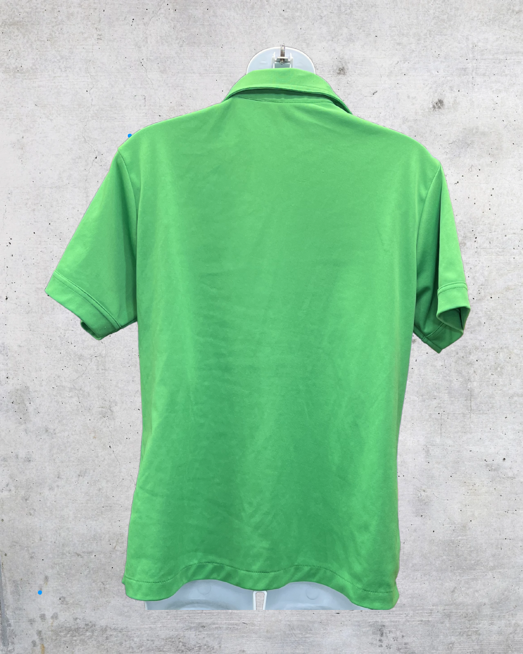 Vintage Lime Green Collared Polo Top - XL