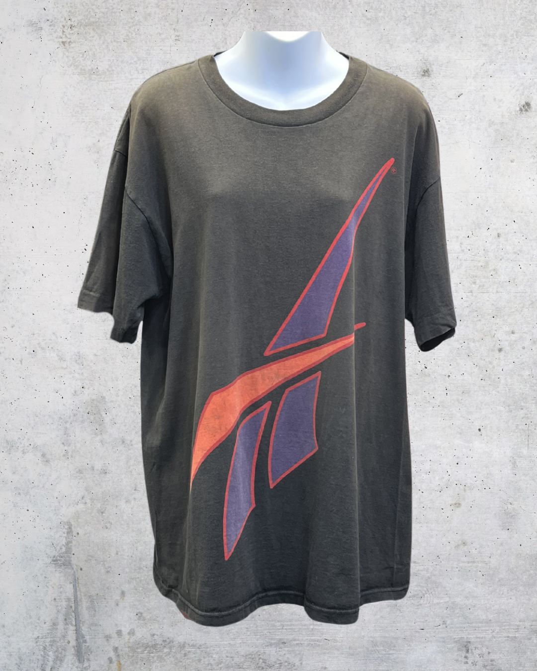 Vintage 90s Reebok Big Vector Logo Tee - Large