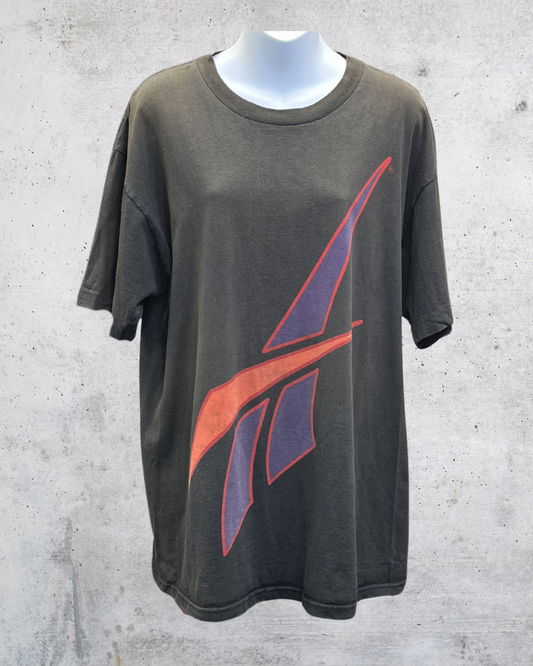Vintage 90s Reebok Big Vector Logo Tee - Large